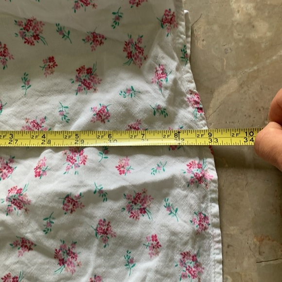 H&M puff sleeves white romantic dress size S linen blend - Picture 8 of 8